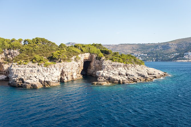 Blue Cave and caves Discovery Dubrovnik - Group Tour by Boat - Entering the Blue Cave near Dubrovnik