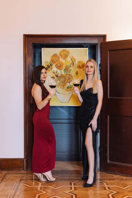 Cavtat: Ticket for Banac Gallery with Van Gogh's-Sunflowers - A Glass of Wine on the Terrace