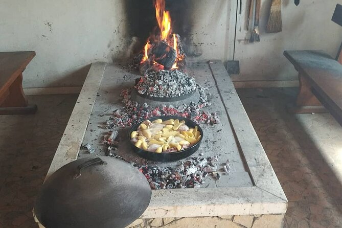 Croatian Traditional Cuisine: Peka Cooking Lesson - Bread, cheese, wine, and the waiting meal