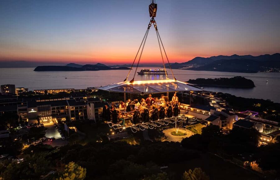 Dinner in the Sky Dubrovnik - What the food and wine are really worth