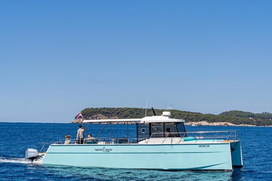 Dubrovnik: Blue Cave Catamaran Tour with Drinks and Snorkel - The third swimming stop and Koločep’s shoreline