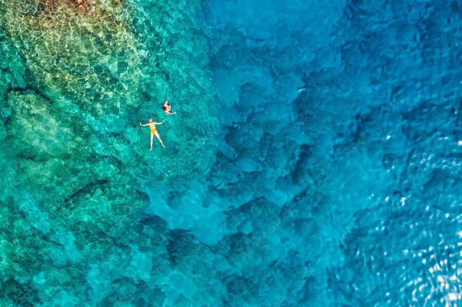 Dubrovnik: Blue & Green Caves Private Boat Tour with Drinks - Swimming Into the Blue Cave on Kolocep