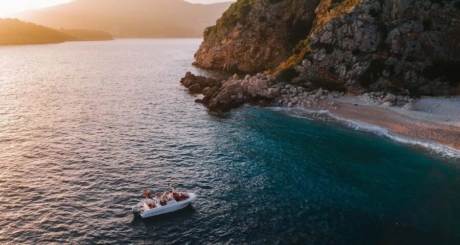 Dubrovnik:Elaphiti Islands and caves Private Speedboat Tour - Sjekirica Beach is made for another swim