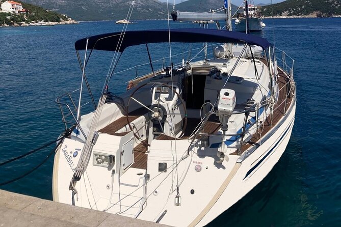 Dubrovnik: Full Day Private Sail Boat tour to Elaphiti&Blue Cave - Šunj Beach: sand, swimming, and a drink ashore