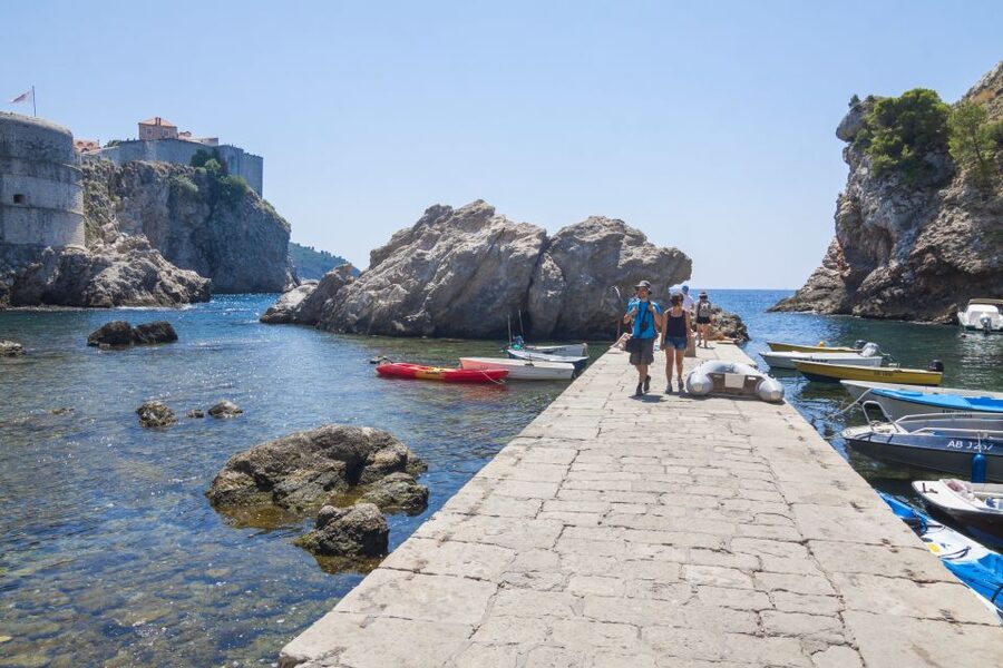 Dubrovnik: Game of Thrones Walking, Car and Boat Tour - The 15-minute boat ride to Lokrum