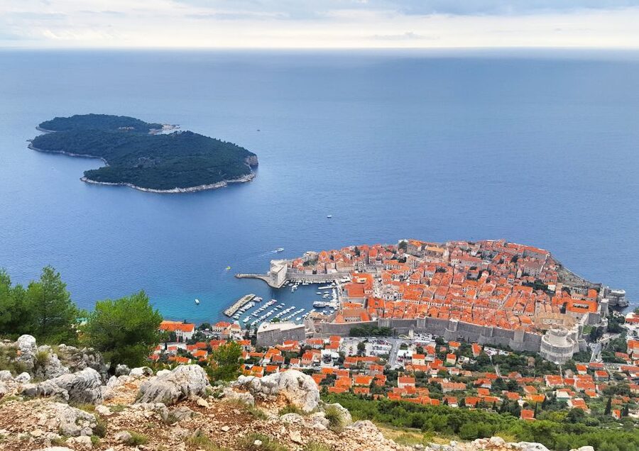 Dubrovnik: Game of Thrones Walking, Car and Boat Tour - The Kings Road view over Dubrovnik