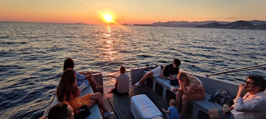 Dubrovnik: Golden Hour Sunset Cruise - Lokrum island and the open-water stretch