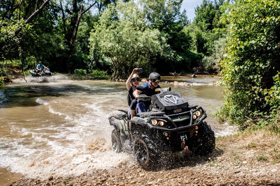 Dubrovnik: Kojan Koral ATV Quad Safari with transport - Wine, fruit, and a relaxed finish at Kojan Koral