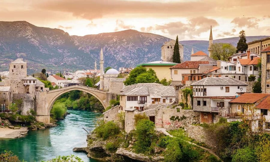 Dubrovnik: Mostar & Kravica Waterfalls Day Trip - Mostar’s Old Bridge and the first look at the city