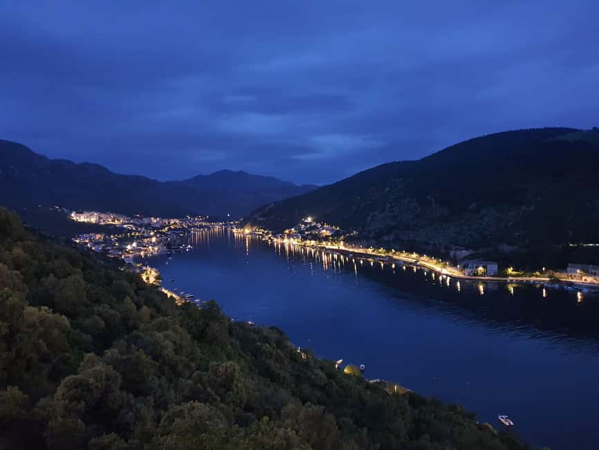 Dubrovnik Night Drive: Lights of the Adriatic - Climbing Mount Srd toward Bosanka Village