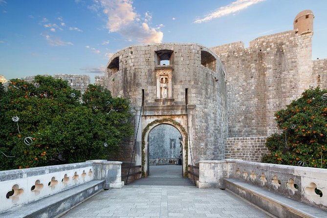 Dubrovnik Old City Walls Private Tour - Buža Gate, the moat, and rooftops from above