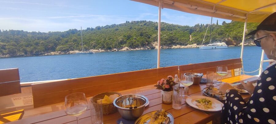Dubrovnik: Old Town Cruise with Lunch - Swimming beside a beach cove