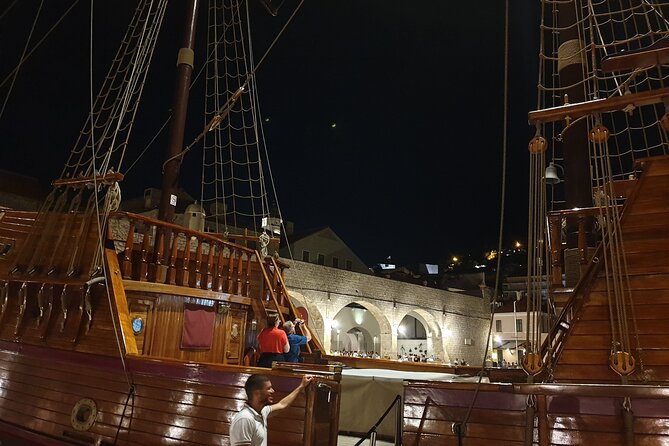Dubrovnik Panoramic Night Cruise with Karaka - Leaving Mali Muo beside the old city walls