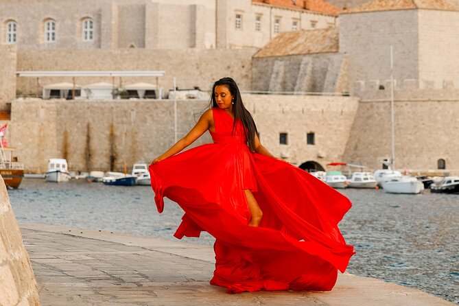 Dubrovnik: Private Flying Dress Photoshoot Experience - Why the early and evening times matter