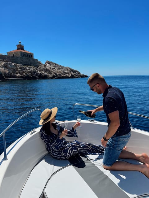 Dubrovnik - Private half day trip around of Elaphiti islands - Leaving Gruž and reaching Kolocep’s Blue Cave