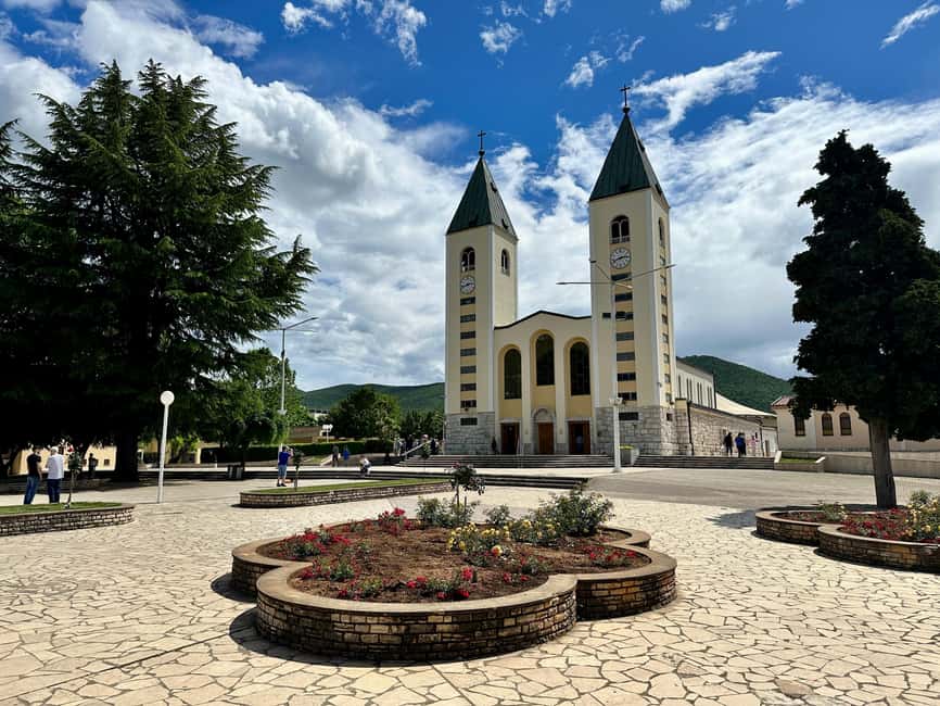 Dubrovnik: Private Tour of Međugorje and Kravice Waterfalls - Three hours in Medjugorje