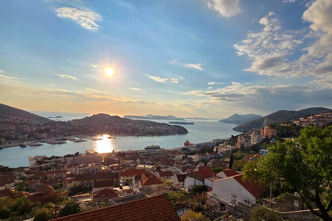 Dubrovnik Sunset Tour with Scenic Views and Local Wine - Bosanka viewpoint and the Old Town below