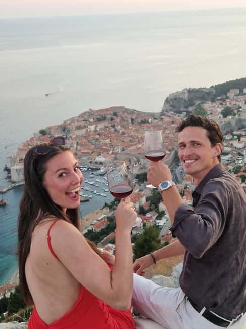 Dubrovnik: Sunset Wine Tasting At Panorama Point - Marino and Nikola bring the city into view
