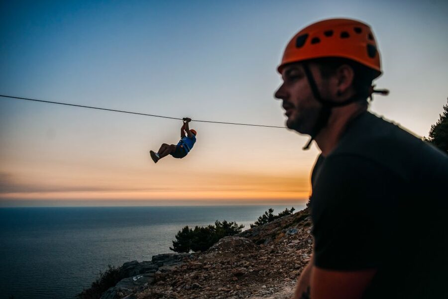 Dubrovnik: Sunset Zip Line Experience Followed by Wine - Sunset wine on Srđ Hill