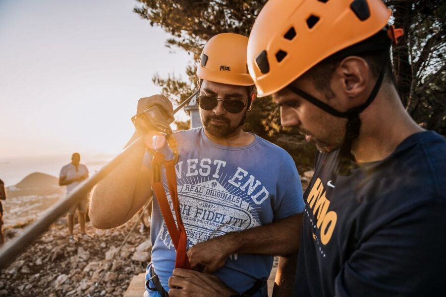 Dubrovnik: Sunset Zip Line Experience Followed by Wine - The ride up Srđ Hill