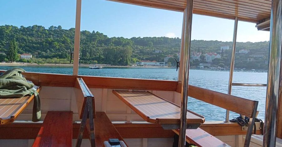 Elaphite Islands Cruise with Local Gastronomy at Captain's H - Leaving Dubrovnik by boat