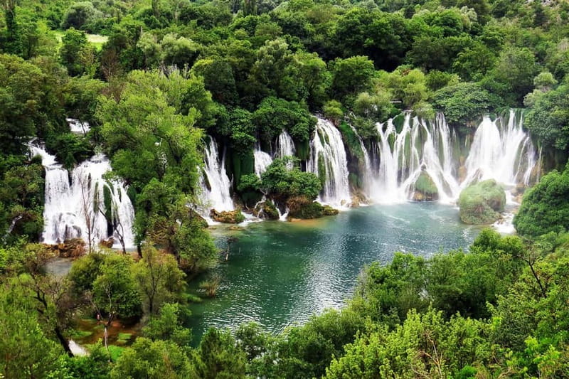 From Dubrovni:Mostar, Kravica Waterfalls, and Kajtaz Tour - Mostar’s Old Bridge, old town, and Kajtaz House