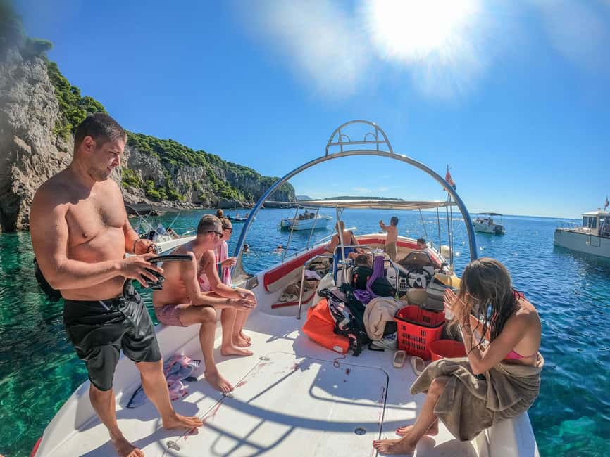 From Dubrovnik: Elaphiti Islands & Blue Cave Speedboat Tour - Cave stops: beautiful, exciting, and not effortless