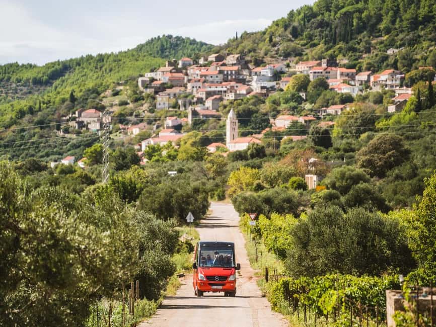 From Korcula Town: Local Wine & Sightseeing Half-Day Tour - The second village and vineyard views