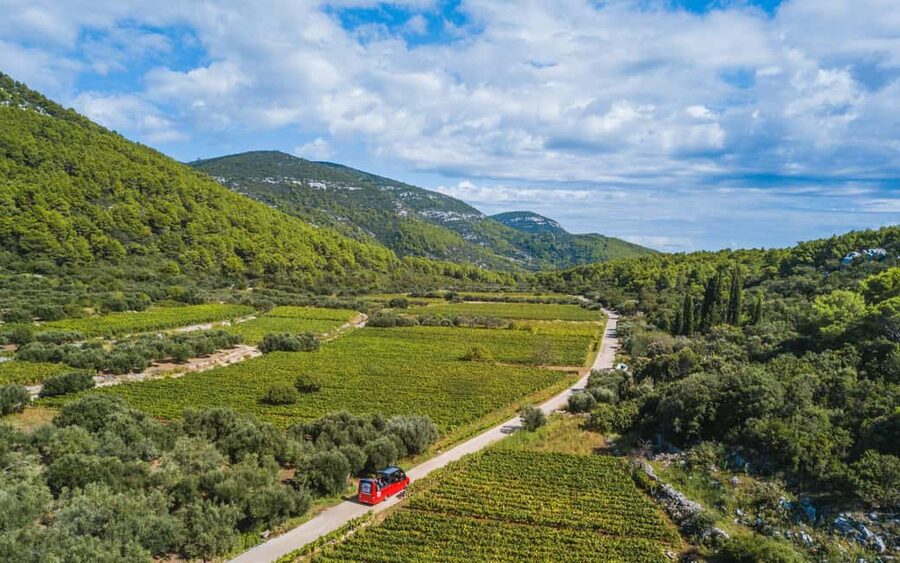 From Korcula Town: Local Wine & Sightseeing Half-Day Tour - The ride from Korcula Town to the island interior