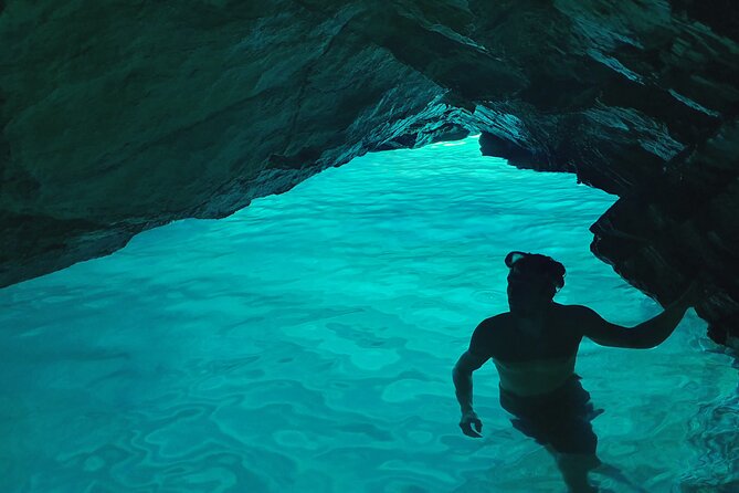 Full Day Kayaking and Snorkeling to Green Cave with GoPro photos - Returning by kayak through Ruda’s cave