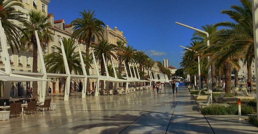 Full-Day Trip from Dubrovnik to Split - Entering Diocletian’s Palace in the modern city