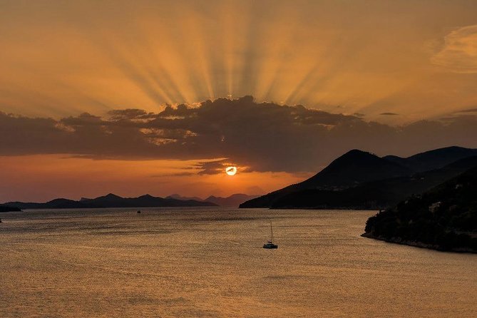 Golden hour SUNSET CRUISE from Dubrovnik Old Town - The second 30 minutes: Lokrum Island and the setting sun