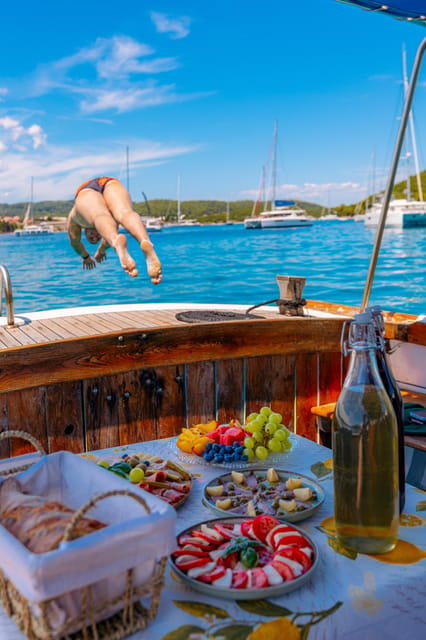 Korčula: Sail Away - tour with traditional craftmanship boat - Badija: monastery, wildlife, and a final swim