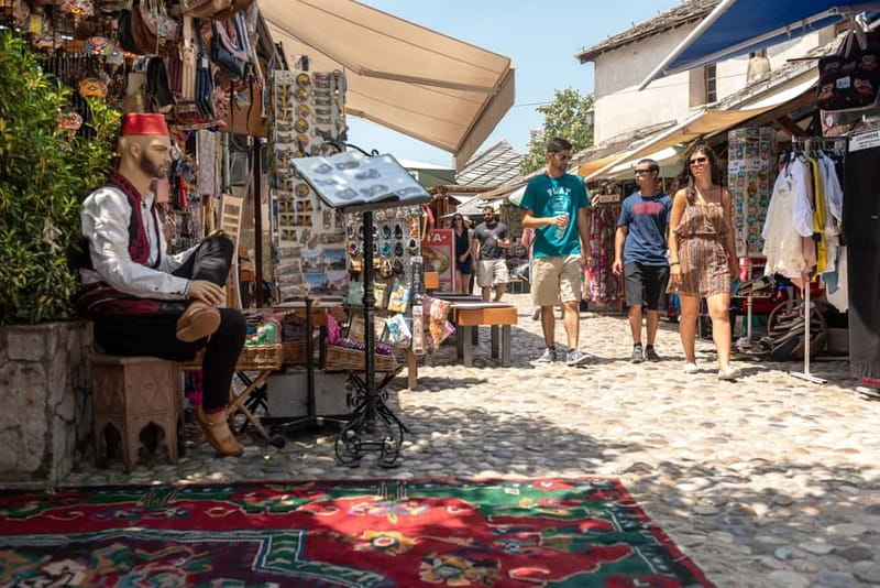 Mostar & Kravice Waterfalls: Guided Day Trip from Dubrovnik - Mostar’s old center and the Neretva River