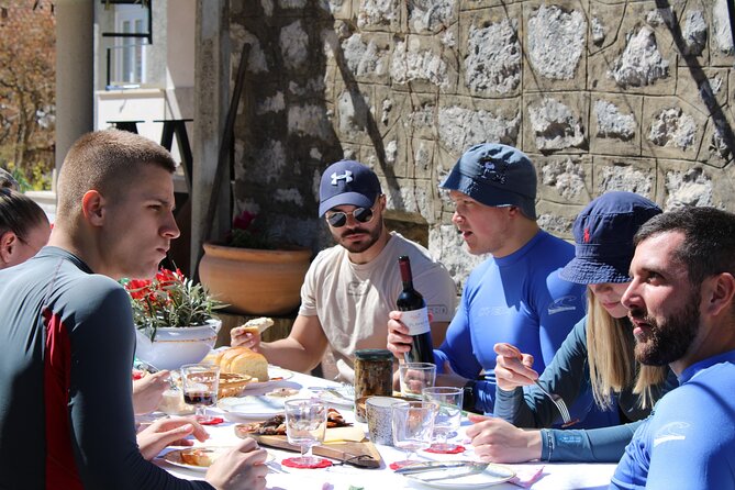 Ombla river Paddleboarding tour in Dubrovnik with snacks - The optional swim and its very cold water