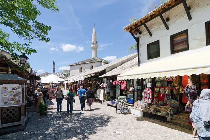 Private 2-Day Mostar, Pocitelj and Sarajevo Tour from Dubrovnik - Mostar’s Old Bridge Area and four hours in town