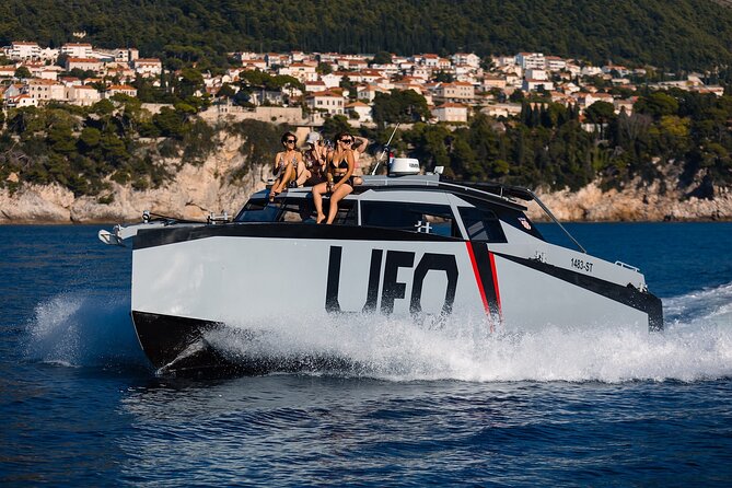 Private tours to Elaphite Islands by UFO BOAT - A private boat day with a real party feel