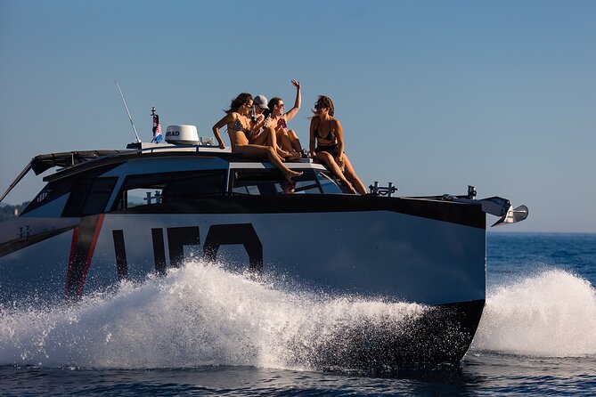 Private tours to Elaphite Islands by UFO BOAT - Kolocep and the Blue Cave: your first swim stop