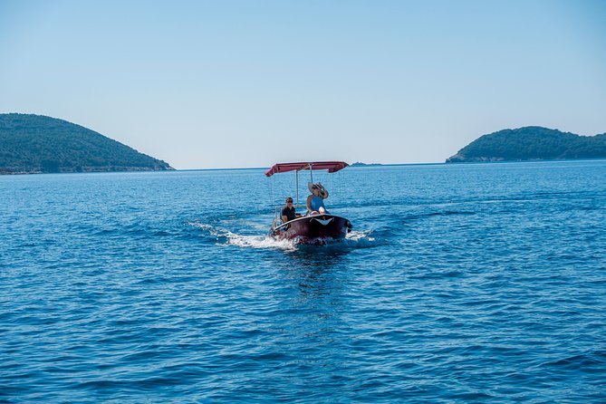 Rent a small boat without skipper - explore the islands and find hidden caves - Leaving Štikovica with the boat under your control