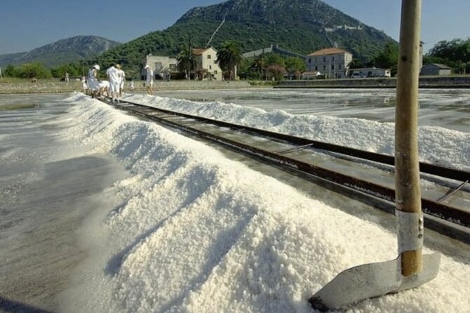 Ston Tour: City Walls, Saltworks, Wine & Adriatic Seafood - Ston Saltworks shows an old trade still at work