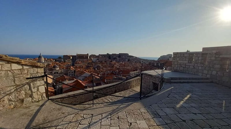 Sunset Wall Walk: 75-Minute Guided Tour & Free Exploration - St. Francis Tower and the halfway handoff